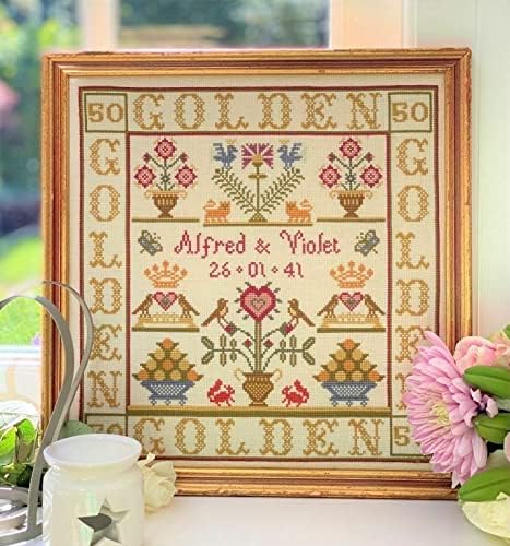 Golden Anniversary Sampler Cross Stitch Kit