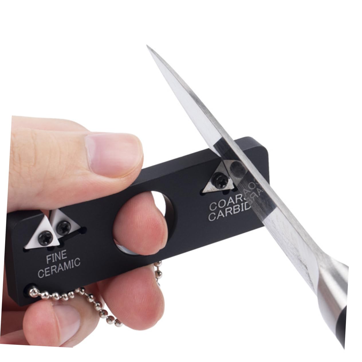 Alipis 2 Pz Affilatrice ad angolo fisso affilatrice domestica mini temperamatite attrezzo affilacoltelli portatile arrota taglierino strumento di affilatura per esterno diamante