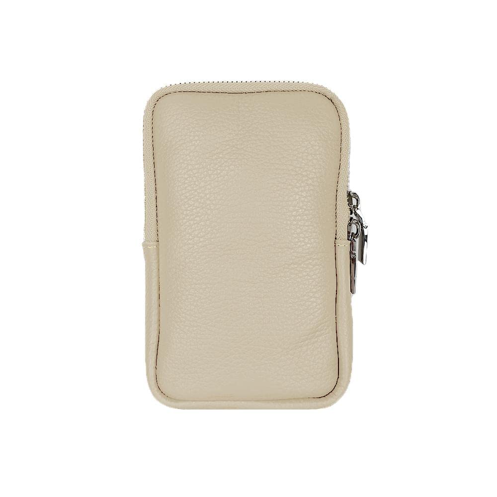 FrasiBags Portafoglio Donna in Pelle, Mini Borsa da Donna con Scomparto Portacellulare, Borsa a Tracolla, Portafogli con Tracolla Made in Italy (Blu