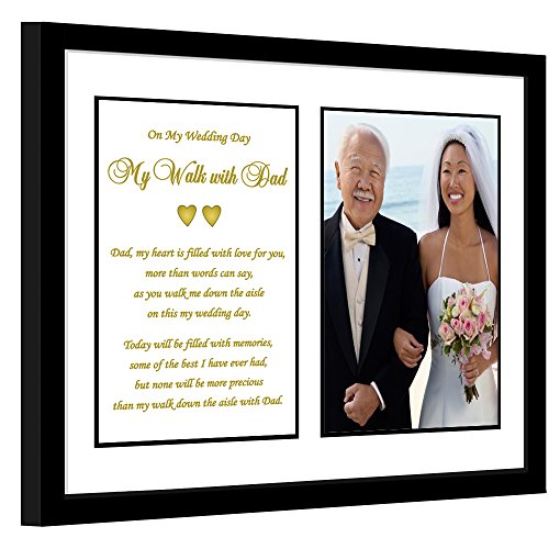 My Walk with Dad Wedding Poem, Daughter to Father, Add 4x6 Inch Photo