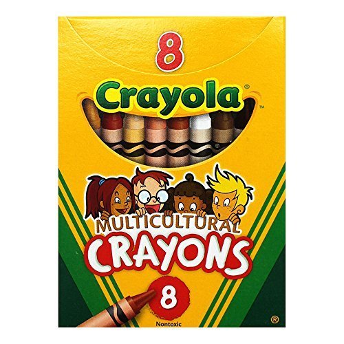 Crayola llc multicultural crayons reg 8pk (set of 36)