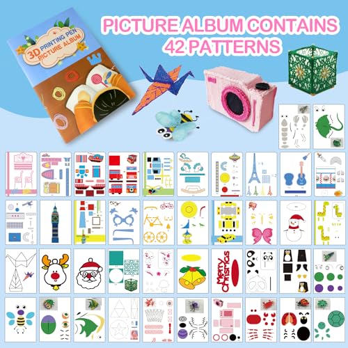 Filamento PLA 1.75 mm para Bolígrafo 3D - 20 Colores con Cuaderno Creativo - Ideal para Niños y Adultos - Plumas e Impresoras 3D. - Fernando Cortés