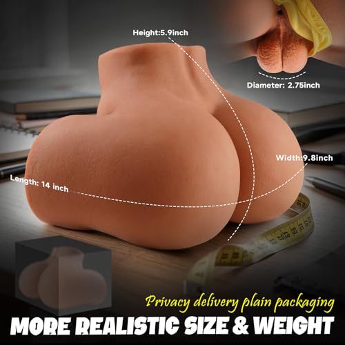 Image of BIG SHOCKED Gay Sex Toys 12LB Male Sex Doll | Heavy Balls & Perky Butt, Gay Sex Doll Ass Toy for Male Anal Masturbator, Fleshy Texture Ass Sex Toys for Gay Men