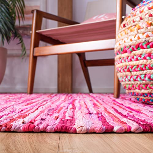 Tapete SAFAVIEH Montauk 152x244 cm rosa algodón tejido miniatura 5