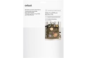 Cricut Iron-On Vinyl for Dark Fabrics, Ultra-Stichy HTV Vinyl for T-shirts, Inkjet...