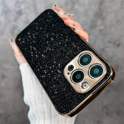 Coque de téléphone souple antichoc pour iPhone 14 Pro Max luxe à paillettes