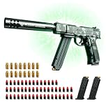 ZALBYUY Toy Gun with 50 Soft Bullets, Plastic Toy Models for Indoor Outdoor