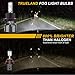 TRUELAND High Definition H13 Ford F150 2005-2014 F250 F350 2005-2022 Bulbs, 16000LM 6000K White, Upgraded Canbus Decoder, High Low Beam, IP67 Waterproof, Plug and Play,Fog Light