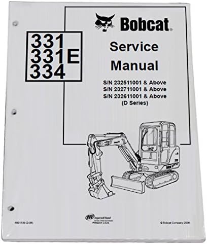 Bobcat 331, 331E, 334 Workshop Repair Manual