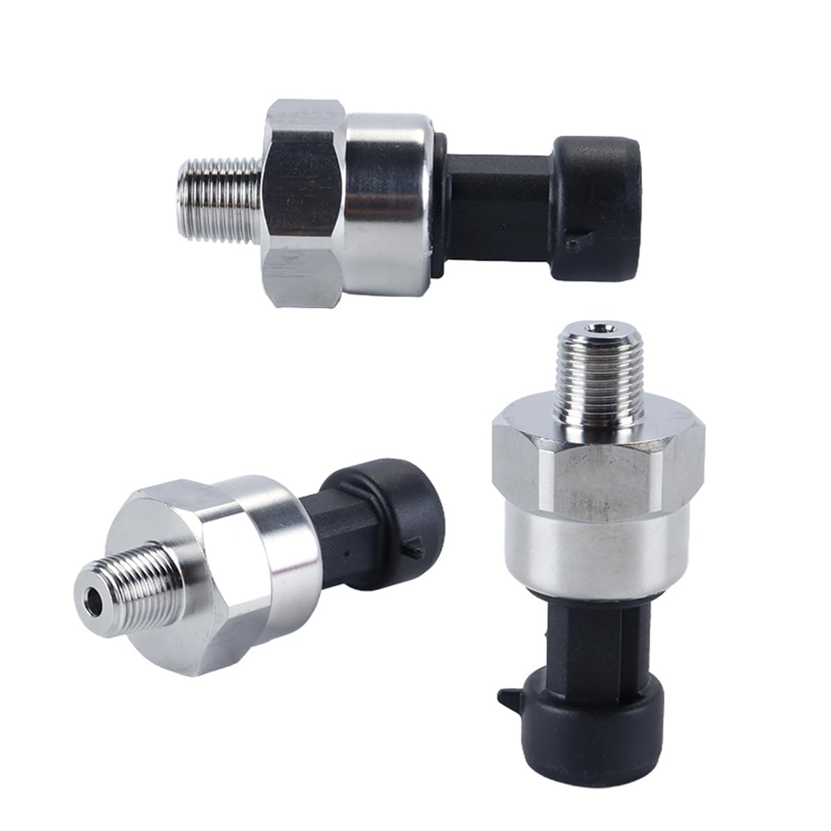 Transducteur de pression en acier inoxydable 30 PSI – Capteur de filetage NPT 1/8 po pour huile, carburant, air et eau