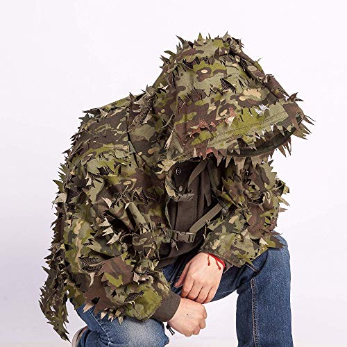 ハーフギリー ギリーフード マルチカム3リーフ Ghillie Suit ベース