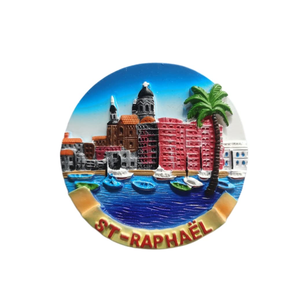 Calamita da frigorifero 3D Saint-Raphael in resina fatta a