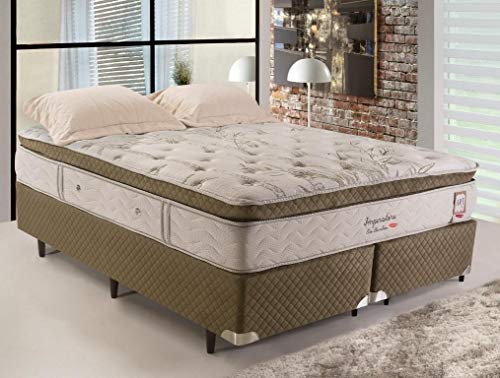 Cama Box + Colchão King Size Imperatore Eco Bamboo Herval 193x203x62