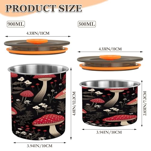 Contenedor hermético para café Blueangle acero inoxidable 500 ml miniatura 2