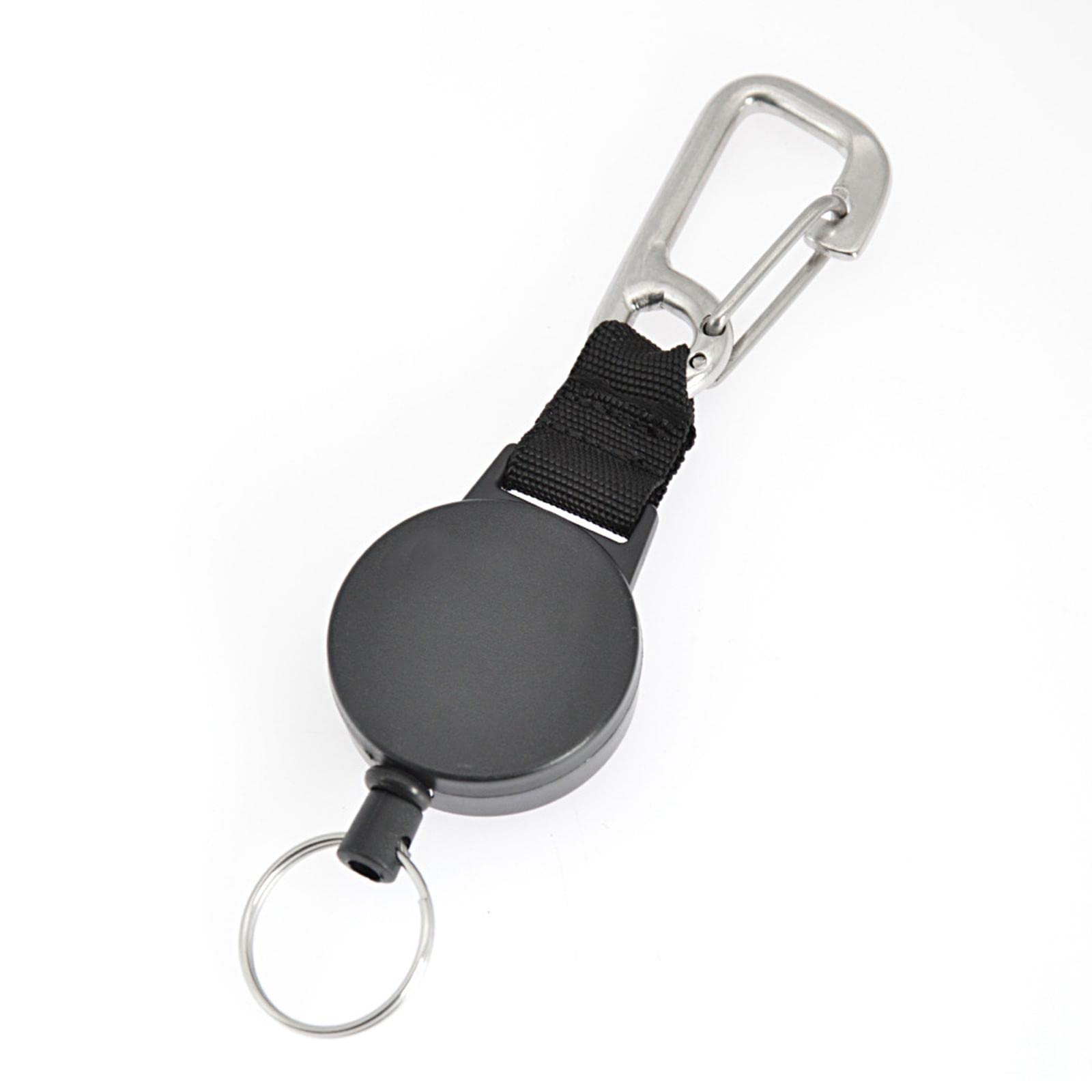 Baoblaze Scuba Diving Retractable Lanyard Hanging Strap Fin Mask Gear Retractor Clip & Ring für Unterwasserschnorcheln