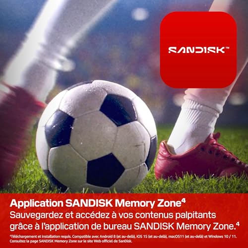 SanDisk FIFA World Cup 2026 Edition SSD externe portable USB 3.2 Gen 2 USB C connecteur - vue 9