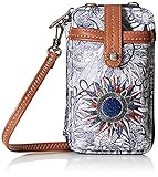 Sakroots Women's Artist Circle Smartphone Wristlet, Navy Spirit Desert