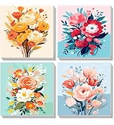 Malen Nach Zahlen Tiere Für Kinder - 4 Leinwände Mit Acrylfarben