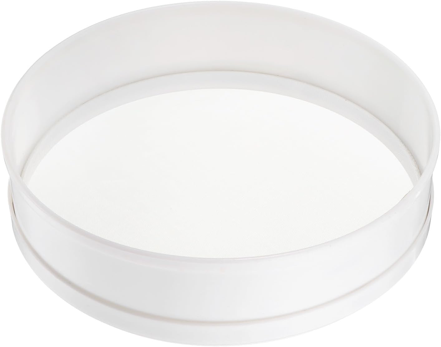 uxcell Stainless Steel Flour Sifter, 12Inch 50 Mesh Round Sifter Flour Sieve Mini Fine Mesh for Baking Cake Bread, White