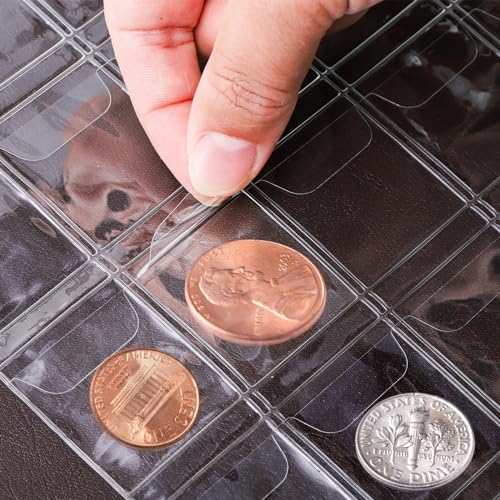 Álbum para Colección de Monedas y Billetes Marrón miniatura 4