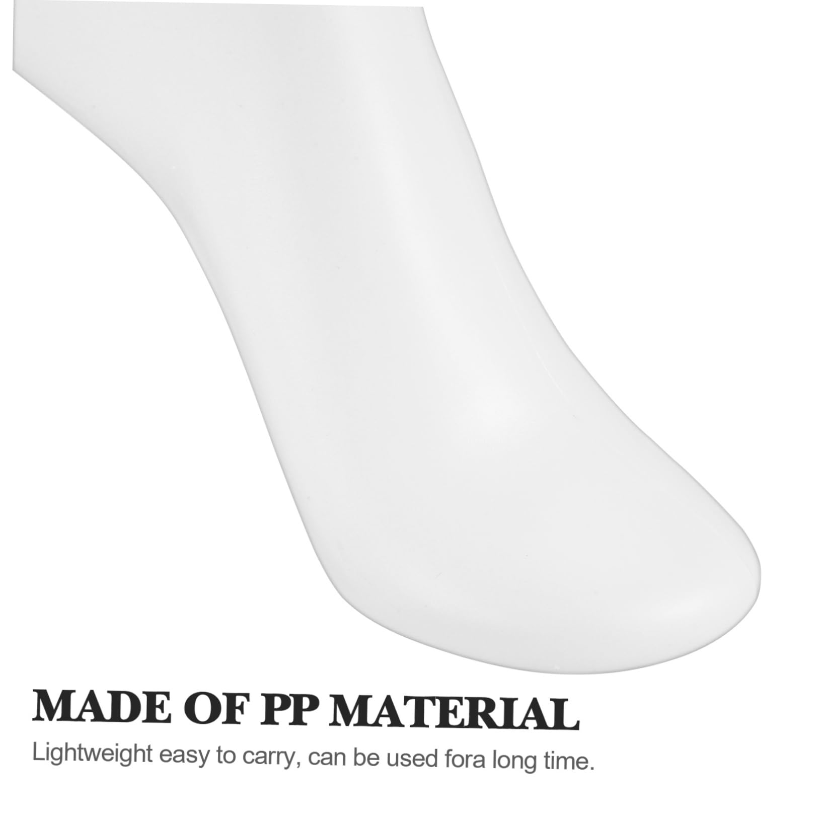 Cabilock Foot Display for Anklets Model Display Sock 2 Pack White Sock Display Holder Fake Feet for Sock Shoes Display Model