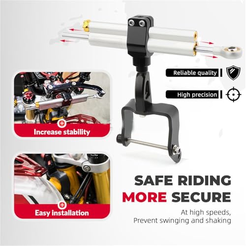 Support d'amortisseur de direction alu CNC pour moto Monkey 125 2019-2025 - 3
