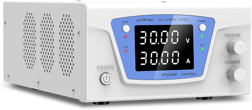 30V 30A 900W Bench Power Supply with Encoder knob/Output Button/OCP Button | Lightweight and compact; overvoltage, overcurrent, overload, and overheat protection; temperature-controlled fan