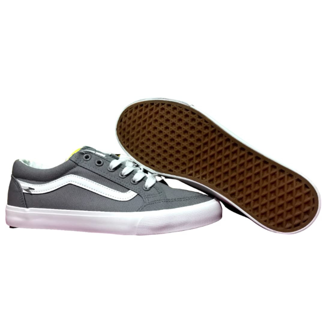 TrendzKartMen’s Casual Walking Tennis Shoes - Comfortable Running Sneakers Breathable Men Workout Lightweight Slip On Shoes for Athletic Gym Casual Travel (Grey, Numeric_9)