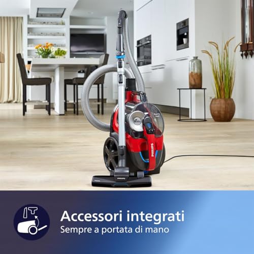 Philips PowerPro Expert Aspirapolvere Senza Sacco, 900W PowerCyclone 8, Filtro Allergy H13 e Spazzola TriActive, Cattura il 99,9% della Polvere (FC9729/09) - 3