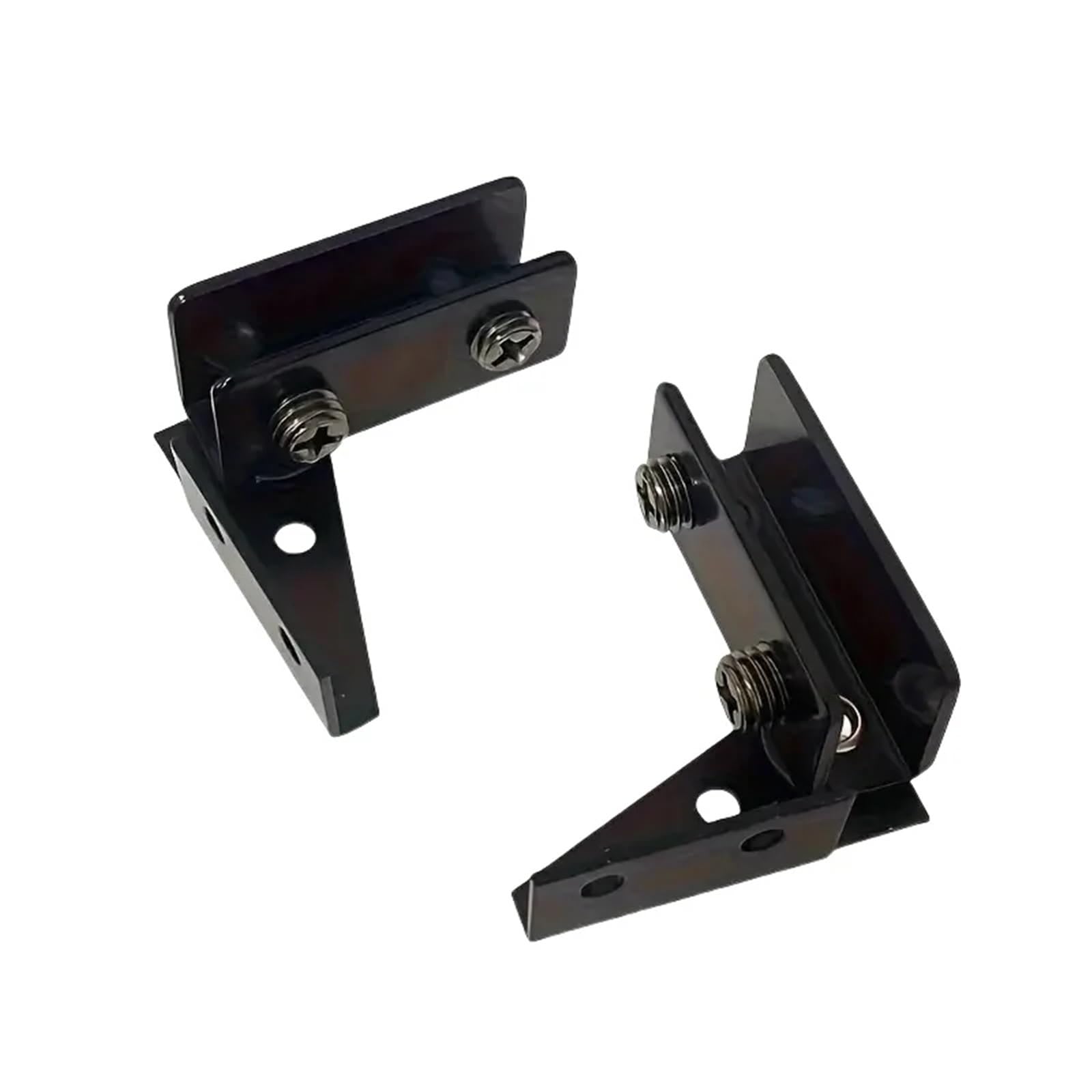 Kdhcvkz Black 2Pcs Non-Perforated Door Hinges Cabinet Hinge(Black)
