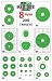 200 EZ2C Paper Shooting Targets - Eight Popular Styles Combo Package to Practice on Gun Range, 11 x 17 (Green, Eight Fun Practicing Targets)