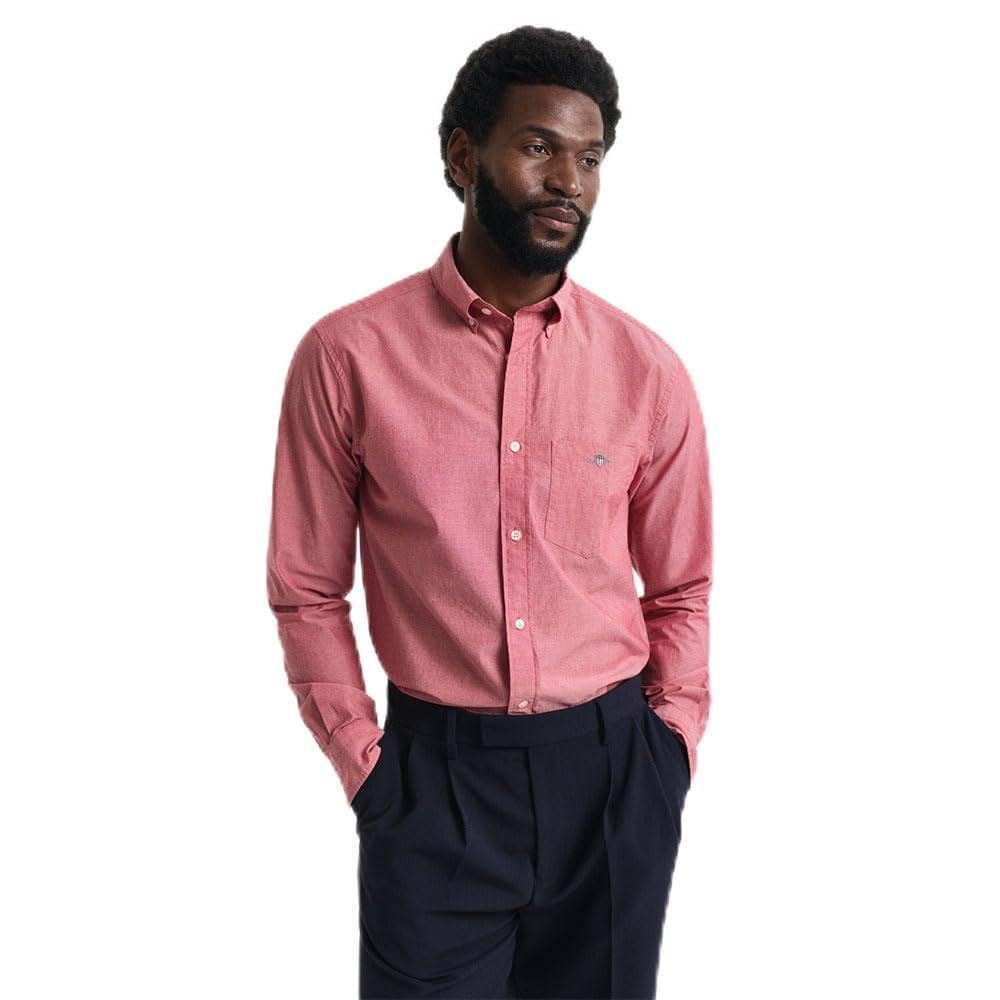 Gant Men's Rouge Long-Sleeved Poplin Shirt Classic