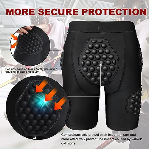 Ropa interior protectora de cadera con acolchado antiimpactos para deporte 4