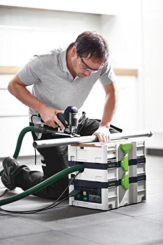Person using Festool CTL SYS Dust Extractor with a jigsaw