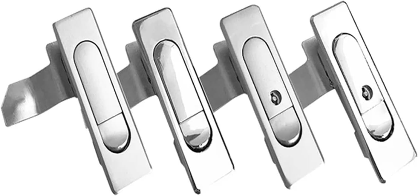 Plane LoPush Button MS509 Handle Panel Door Locks MS503 Electrical Cabinet Box Lock MS603 Furniture Drawer Wardrobe Locks 1Pcs(MS603 White Button,with Key)