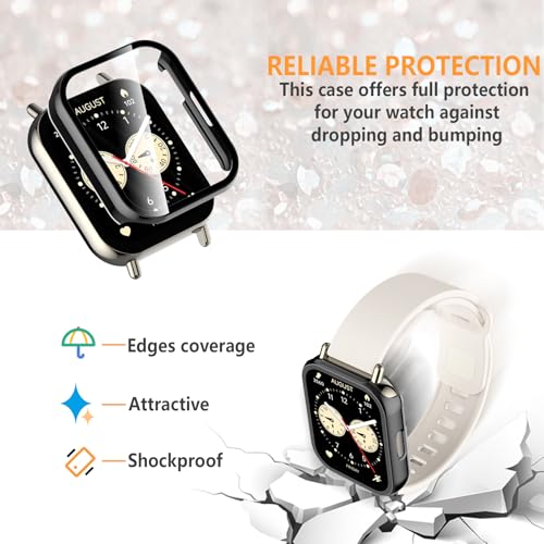 Miniatura 4 de Hianjoo 5 Piezas Funda Con Protector De Pantalla Templado Compatible Con Xiaomi Redmi Watch 5 Active, Pc Cubierta Estuche Rígido, Protección Completa Antiarañazos For 5 Active No Para Watch 5 Lite