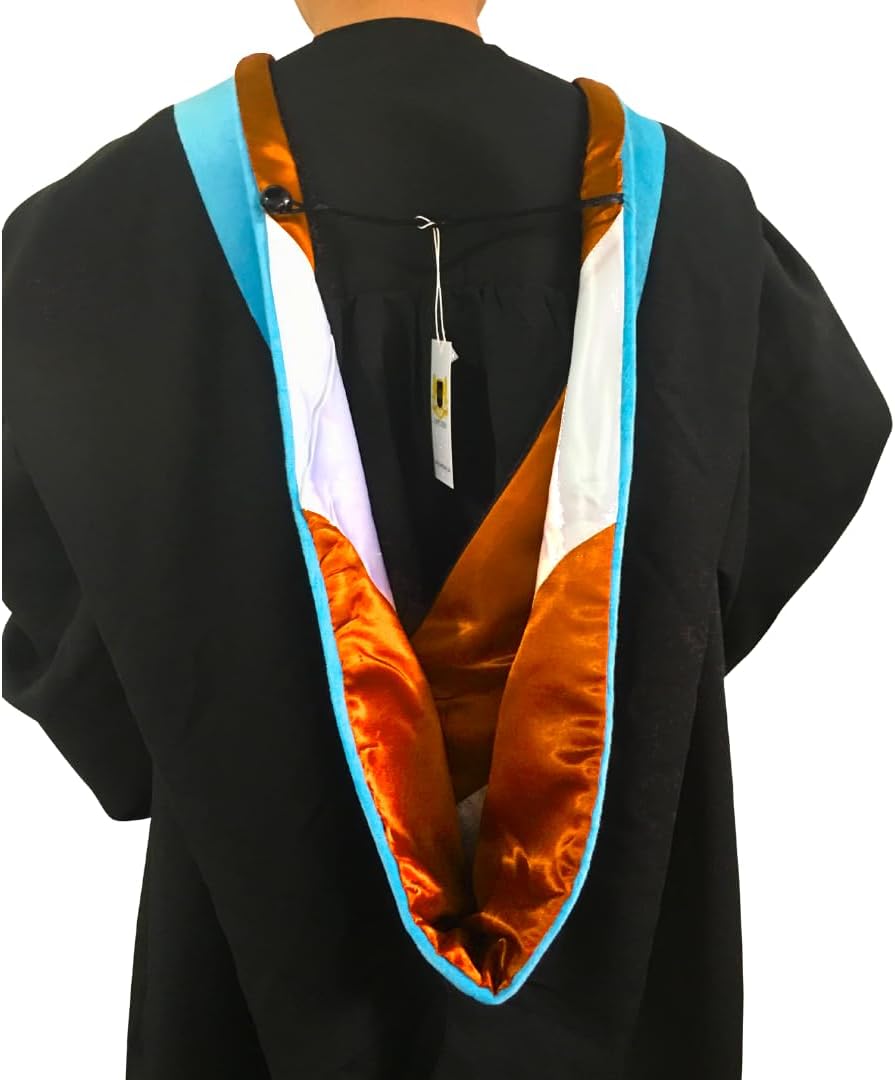 Cappe Diem Master of Education Graduation Hood – Light Blue | M.Ed. Academic Regalia for Master’s Cap and Gown Ceremony