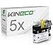 Produktbild Kineco 5 Tintenpatronen kompatibel für Brother LC-121BK LC-123BK MFC-J 245 4310 4410 4510 4610 470 4710 475 650 6520 6720 6920 870 DW