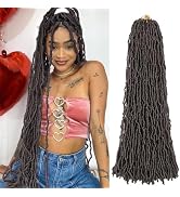 Faux Locs Crochet Hair Soft Locs 30 inch 6 Packs Long Pre Looped Crochet Locs Goddess Locs Croche...