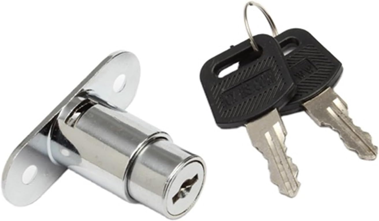 SF1002 Zinc Alloy Cylinder Hardware Fitting Cabinets Push Hotels Gyms Bathrooms Bedrooms 1Pcs(19x25 Different Key)