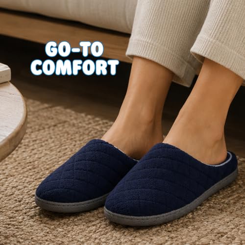 Image of Leslie Terry Clog House Shoes with Memory Foam, Indoor Slippers with Wide Widths
