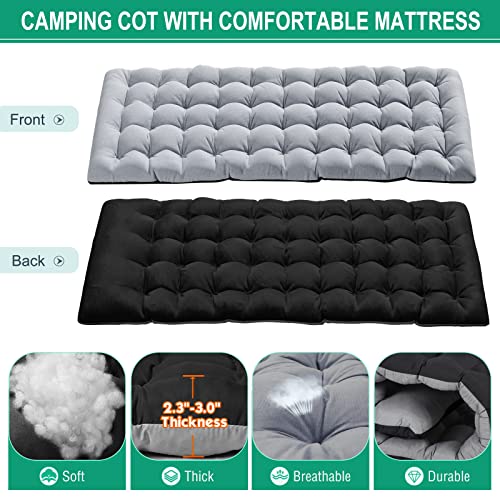 Naizea Folding Camping Cots,Adjustable 4-Gear Sleeping Cots For Adults,Folding Cot Camp Cot, Folding Chaise Lounge Chair,Portable Reclining Chair For Beach Lawn Camping Pool,Sunbathing Chairs #TOP2