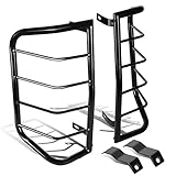 Nissan Frontier D40 Pair of Bolt-On Rear Tail Brake Light Guards (Black)