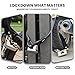 ZSLUO High Security Padlock Heavy Duty Locks, Stainless Steel Hardened Cut Proof Shackle, Weatherproof Anti-Theft Lock for Storage Units, Shed, Gate, Truck, Warehouse, Industrial Use (3 Keys)