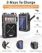 Emgykit R11 Portable Shortwave Radio - 4000mAh/14800mWh NOAA/SW/AM/FM, Solar/Hand Crank/USB Charging, Bluetooth Receiver/USB/TF Playback,with Compass,Flashlight,SOS for Camping & Emergencies - Grey