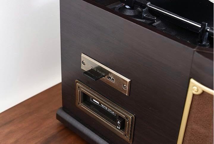 ❤昭和レトロと最新技術の融合体❣重厚感漂うデザイン♪❤マルチレコードプレーヤー ❤昭和レトロと最新技術の融合体❣重厚感漂うデザイン♪❤マルチ