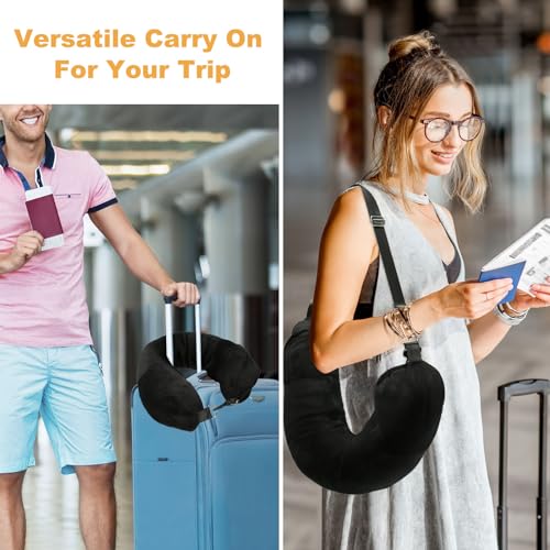 Travesseiro de viagem recheado com roupas, transforma-se em bagagem de mão, serve para 3 dias de via