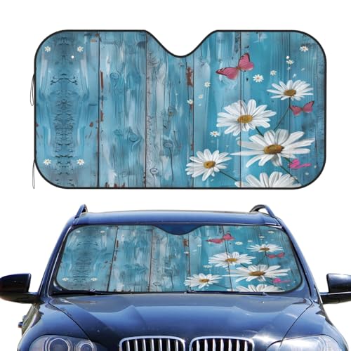 Protection UV pare-soleil marguerites en bois pliable contre la surchauffe