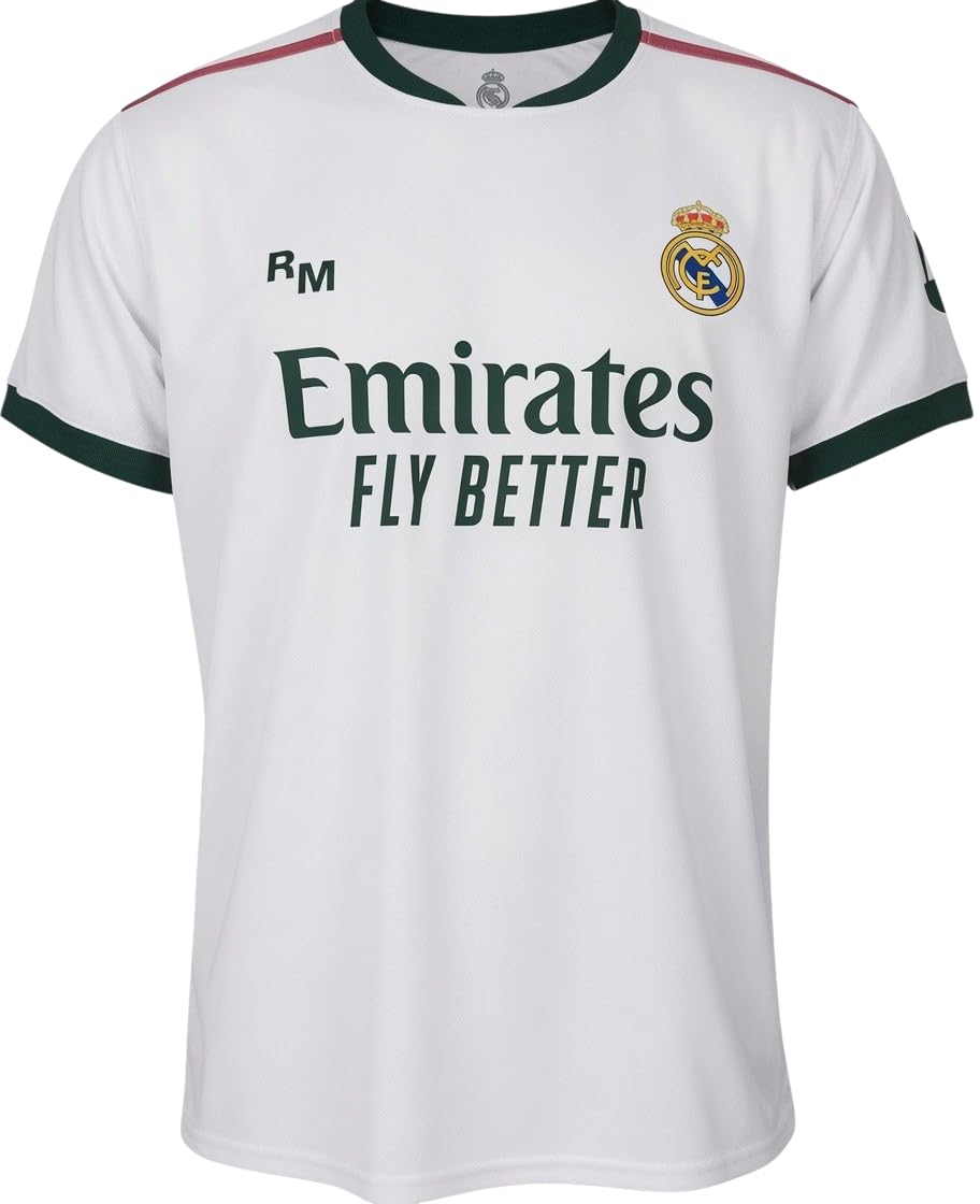 Real Madrid Camiseta 2026/2027 Personalizable – Nombre y Número Incluidos – Primera Equipación Blanca Oficial Hombre