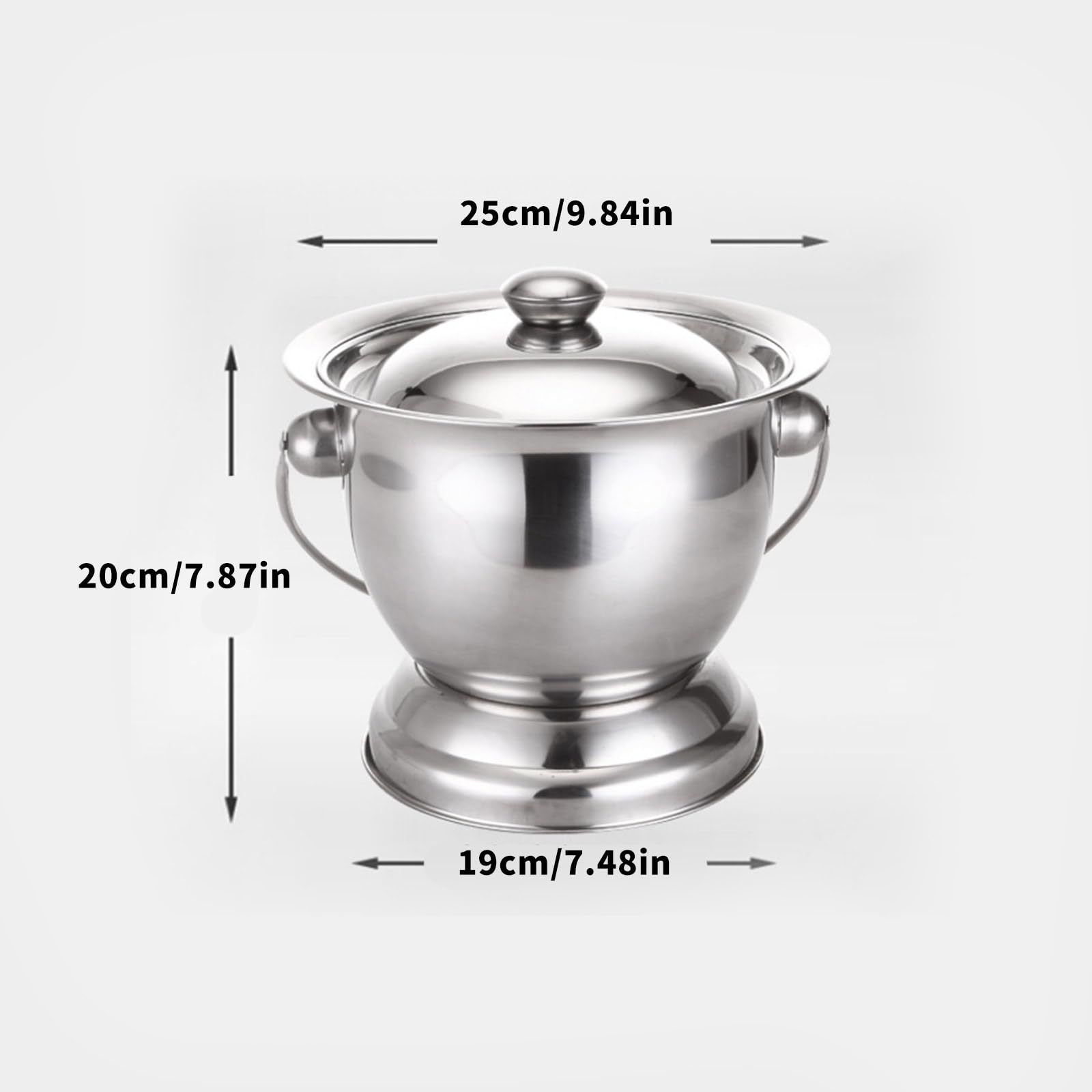 Orinal portátil de acero inoxidable con tapa, orinal portátil, botellas de orinal para un fácil uso de viaje, fácil de usar